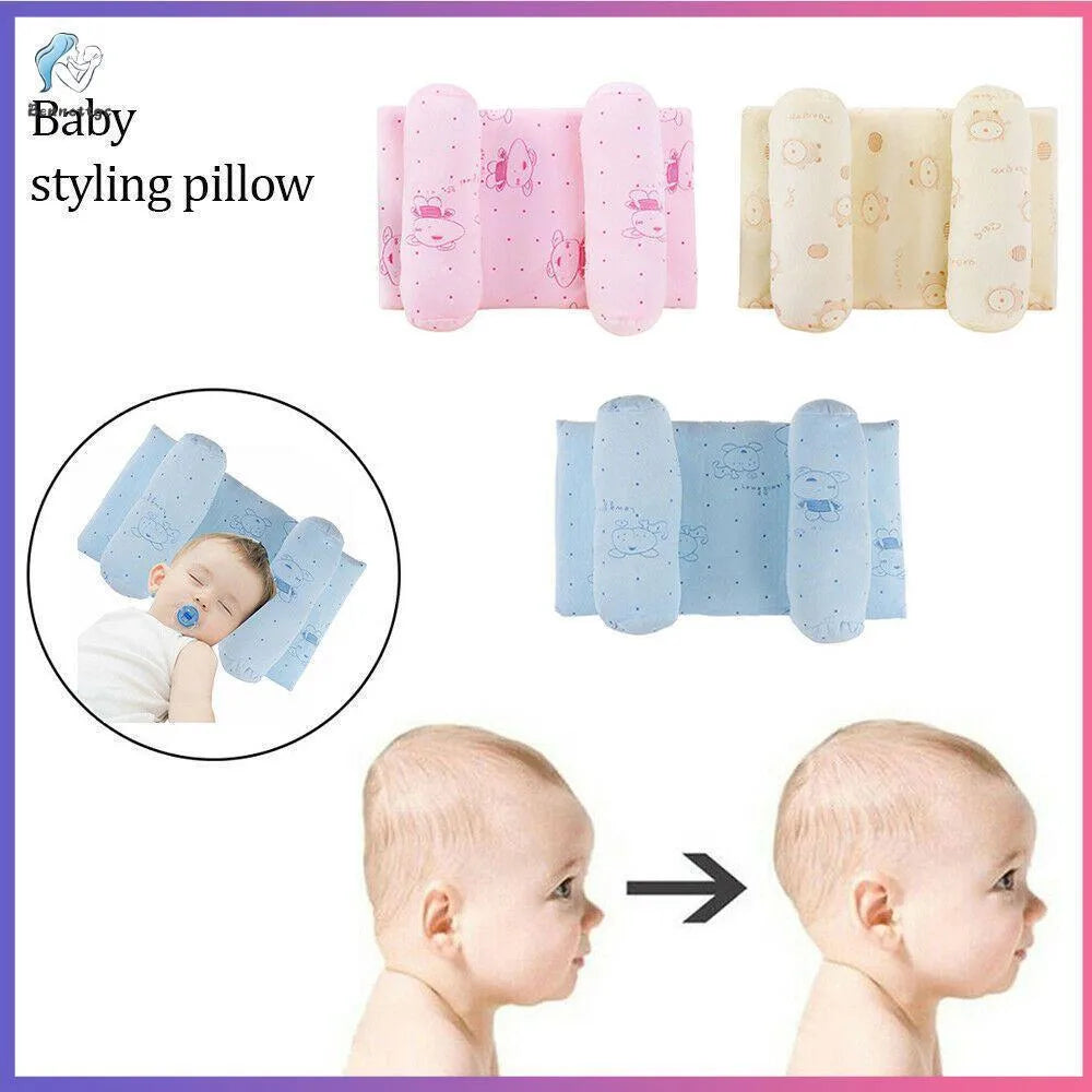 🛒 👶 Premium Baby Anti-Roll Sleep Positioner Pillow | 🛏️ Adjustable Newborn Sleeping Support Cushion | ☁️ Soft & Breathable Baby Pillow